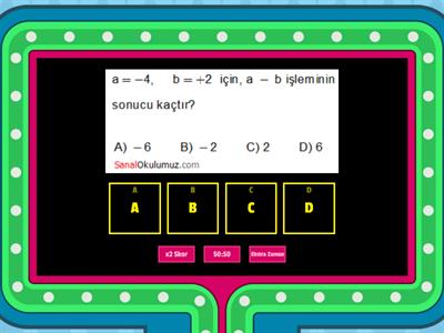 Matematik 7 Sinif Tam Sayli - Öğretim Kaynakları