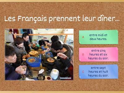 Les repas en France (Tricolore 1 Unit 9 )