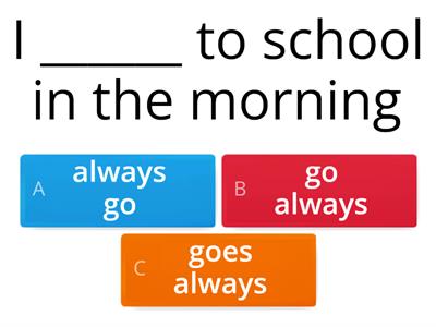 Present Simple + Adverbs of frequency