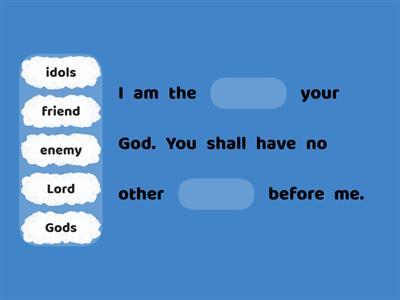 The 10 Commandments Quiz