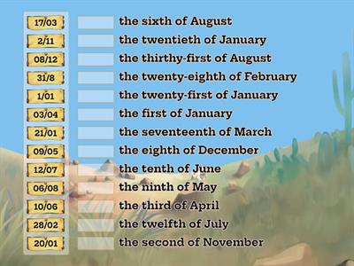 Dates- months