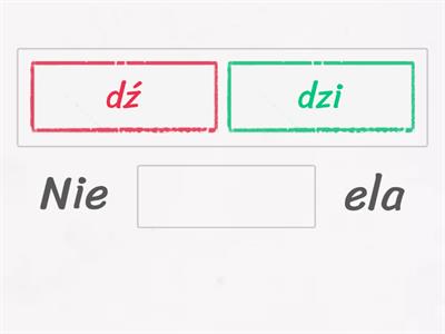 Pisownia ś - si, ć - ci, ź - zi, dź - dzi, ń - ni