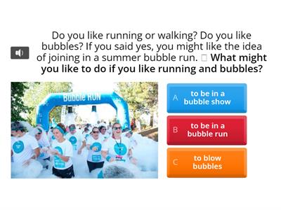 Bubble Run (Comprehension)
