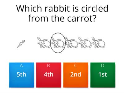  Ordinal Numbers Quiz