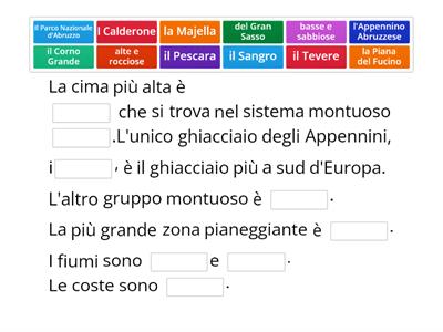 ABRUZZO geografia ed economia