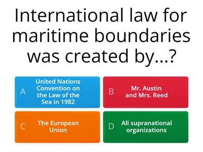 Maritime Boundaries