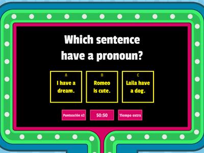 Identify pronouns.