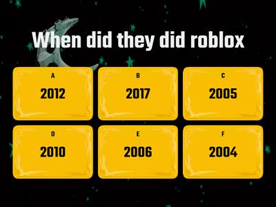 Roblox quiz