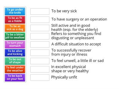 C1 - Health idioms