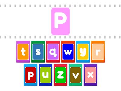 Alphabet Find the match P-Z Big-small #my_teaching_stuff