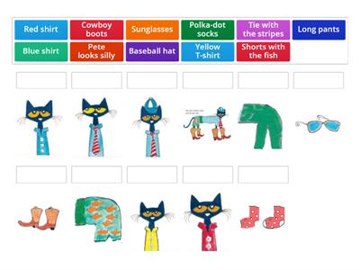 Pete the cat_too cool for school_vocabulary