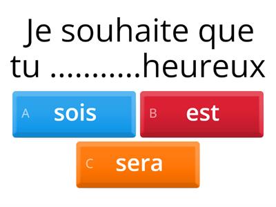 Subjonctif ou indicatif + conjugaison?