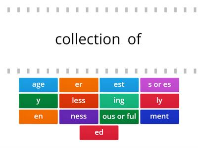 All Suffixes in Alphabetic Phonics Training