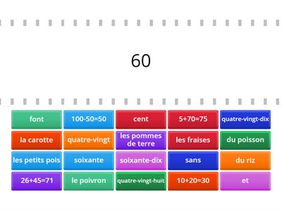 cuvinte si cifre in franceza
