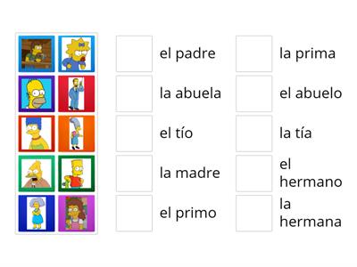 Year 7 - Unit 7 - La familia (match)