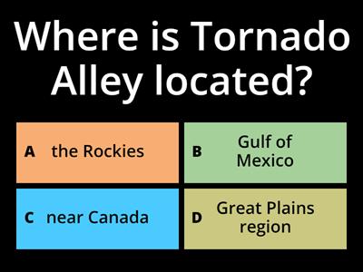 Tornado Alley - Listening Quiz