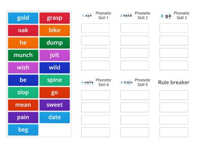 Phonetic Skills Sort Activity