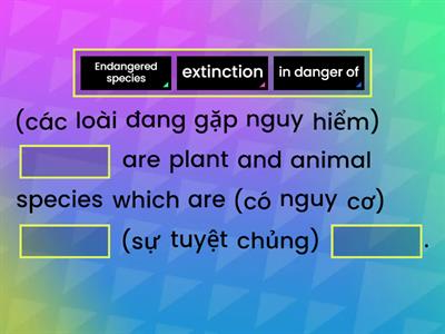 UNIT 10 ENDANGERED SPECIES