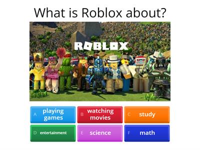 Roblox quiz