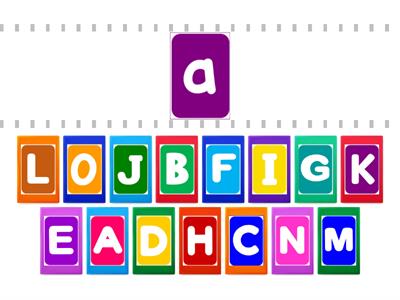 Alphabet Find the Match A-O Small-big #my_teaching_stuff