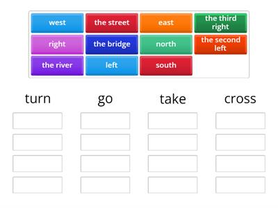 HFG U2L2 Giving directions: turn/go/take/cross