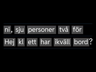 Dialog på restaurang