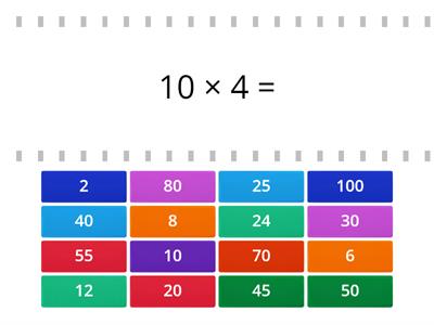 Malaufgaben mit 2 x, 5 x und 10 x üben