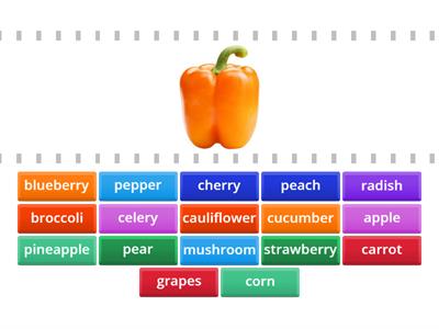 Fruits and Vegetables #2 - Grade 3 