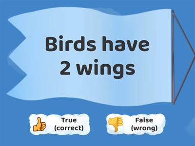 P1_T3_Characteristics of Birds_True or False