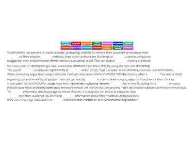 Sustainability revision 