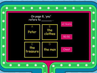 Peter and the rich man Comprehension Quiz