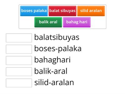 tambalang salita