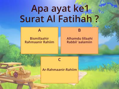 Surat AL Fatihah