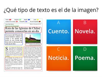 Textos Literarios y No literarios 3° básico