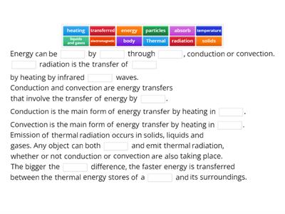 Energy Transfer by Heating