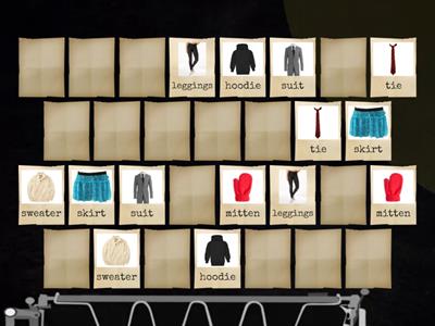 Clothes memory game