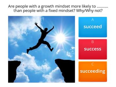 Growth mindset vs fixed mindset