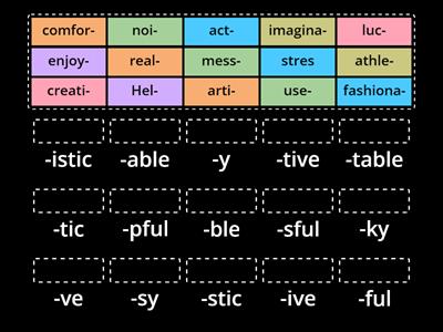 Suffixes