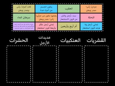 مجموعات المفصليات