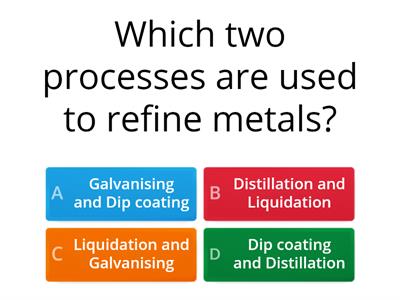 GCSE Metals quiz