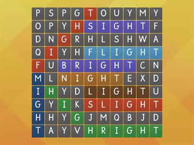 'igh' wordsearch