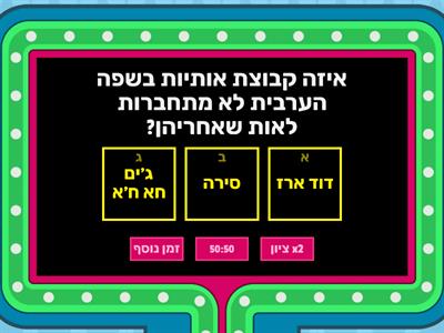 זוכרים את הכללים?