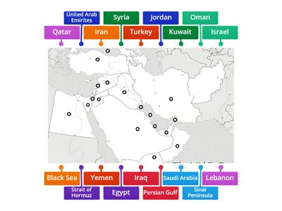  Middle East Map 