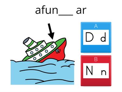 Escolhe [d] ou [n] - escrita e leitura