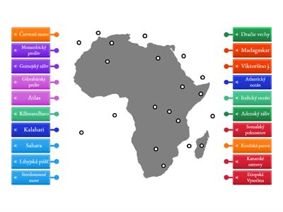 Slepá mapa Afrika