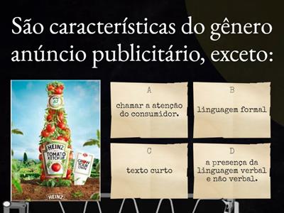 20-QUIZ GÊNERO ANÚNCIO PUBLICITÁRIO