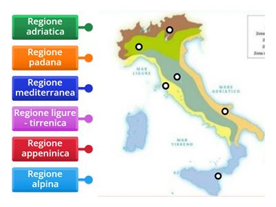 Le regioni climatiche in Italia