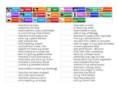 EAP I1 M1 U2 Food Adjectives
