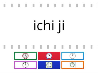 O'Clock Times - Japanese pronunciation