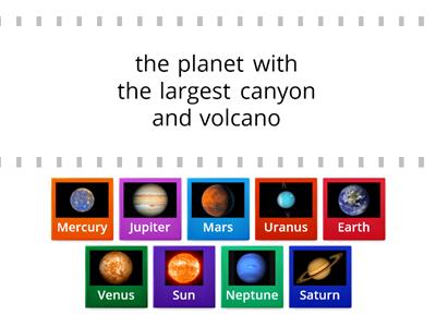 Planets of our Solar System 